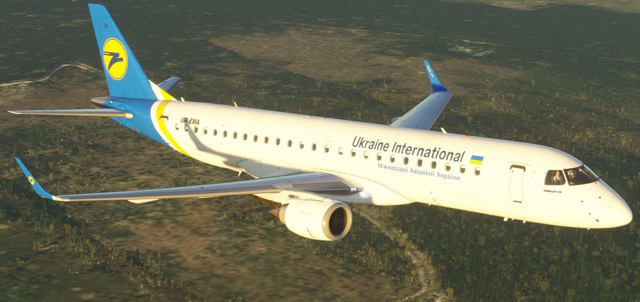 Ukraine International Embraer 190 UR-EMA (pax)