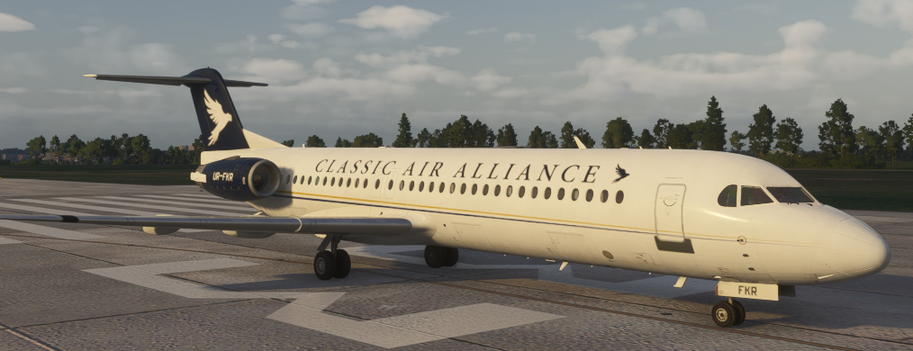 Just Flight Fokker 100 UR-FKR