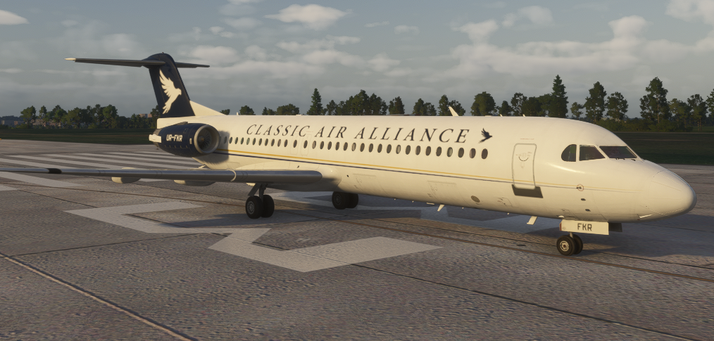 Just Flight Fokker 100 UR-FKR