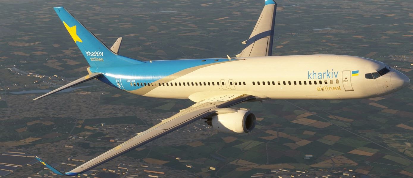 Kharkiv Airlines - PMDG Boeing 737-800 UR-CLR (pax)