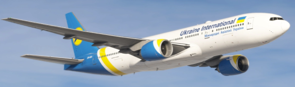 Ukraine International<br>PMDG Boeing 777-200ER UR-GOA (pax)